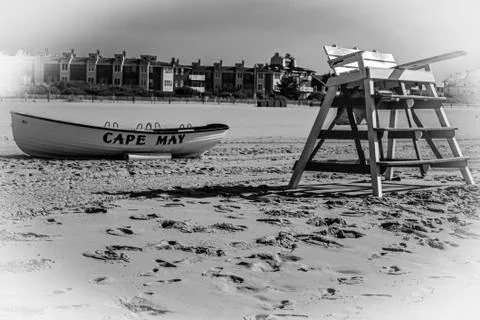 Cape May Beach Stockfoto's