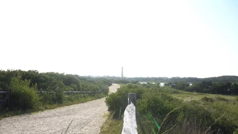 Cape may Light house blown out exposure Stock Footage 98909795