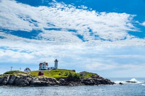 Cape Neddick Light Stock Photos