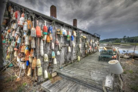 Cape Neddick Stockfoto's