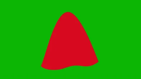 Cape or cloak on green background. Red superhero cloak. Stock Footage 227671875
