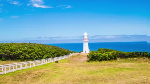 Cape Otway lighthouse, Australia Stock Footage 57214916
