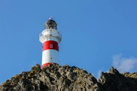 Cape Palliser lighthouse. Fotos de archivo