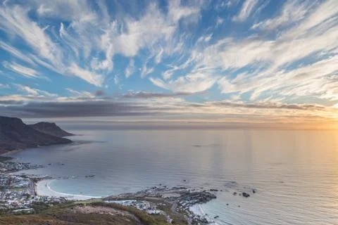 Cape Peninsula Sunset Stock Photos