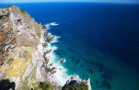 Cape Point &amp; Cape of Good Hope at Cape Town in South Africa Stock Photos