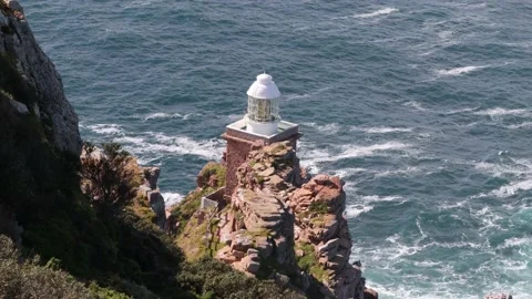 Cape Point Lighthouse 4K Stock Footage 141121379