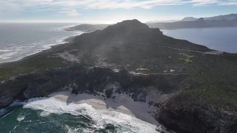 Cape Point Lighthouse At Cape Town In Western Cape South Africa. Stock Photos