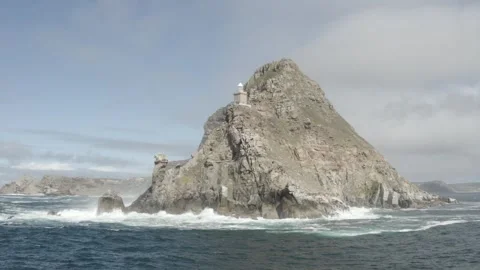 Cape Point Lighthouse Drone in Cape Town #1 Stockbeeldmateriaal 319069027