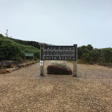 Cape Point Sign Stock Photos