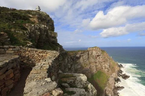 Cape Point viewpoint at the Cape of Good Hope in South Africa Stock Photos