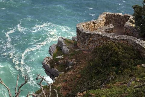 Cape Point viewpoint at the Cape of Good Hope in South Africa 스톡 사진