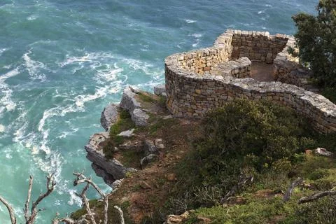 Cape Point viewpoint at the Cape of Good Hope in South Africa 스톡 사진