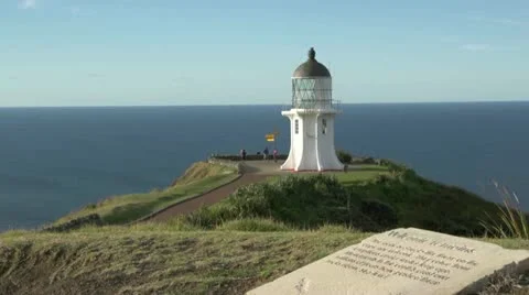 Cape Reinga Lighthouse 4 Stock Footage 18046183