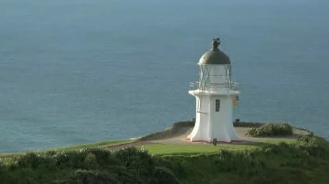 Cape Reinga Lighthouse 5 Stock Footage 18046129