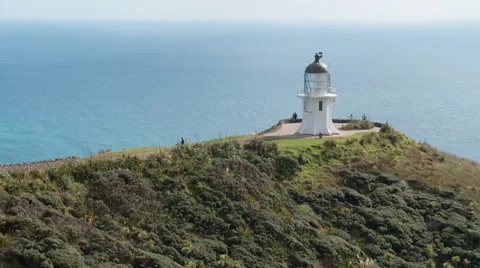 Cape Reinga lighthouse Stock Footage 39481197