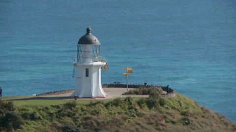 Cape Reinga Lighthouse Stock Footage 39482189