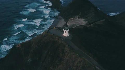 Cape Reinga, NZ Video stock 123253153