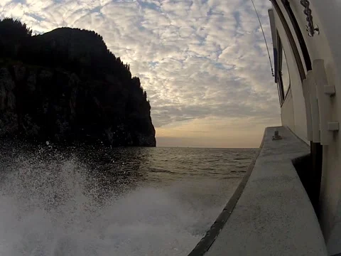 Cape Resurrection from a Boat Video stock 48331448