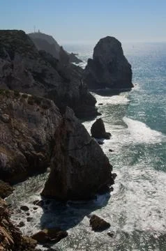 Cape Roca shore Stock Photos