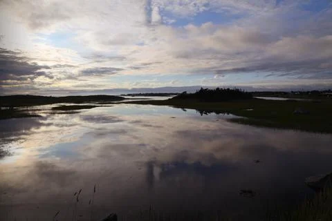 Cape Sable at sunset, Nova Scotia Stock Photos