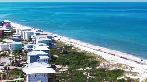 Cape San Blas beach area on a vacation coastal paradise, Florida 스톡 동영상 340544492