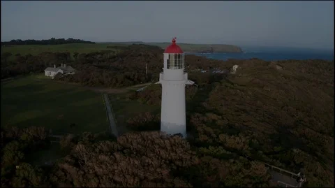 Cape Schanck Light House Pull Back 動画素材 120718348