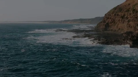 Cape Schanck Ocean Waves Hitting Cliff 2 動画素材 120718452