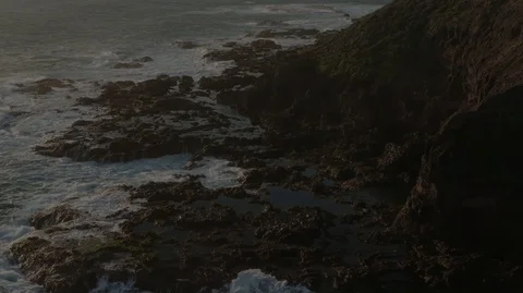Cape Schanck Ocean Waves Hitting Cliff 5 動画素材 120718470