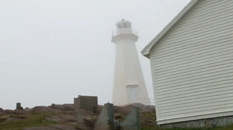 Cape Spear Lighthouse Stock Footage 25476171