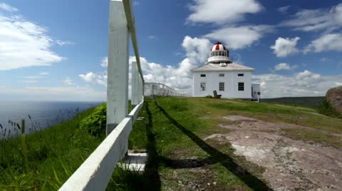 Cape Spear Lighthouse Stock Footage 25477024