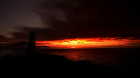 Cape Spear Sunrise Timelapse Stock Footage 26277170