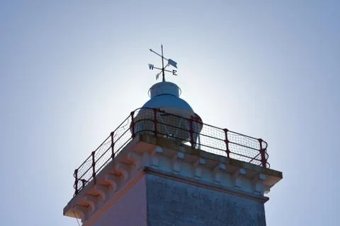Cape St Blaize Lighthouse With Sunlight Glow Stock Photos