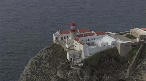 Cape St Vincent And Lighthouse Stock Footage 65383236