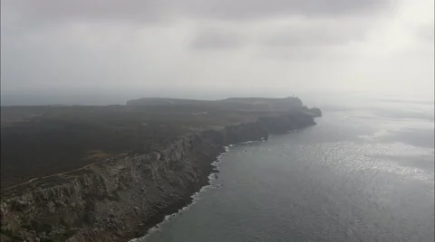 Cape St Vincent And Lighthouse Stock Footage 65383238