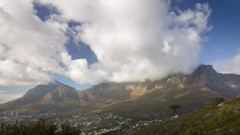 Cape Town 0004 Table Mountain Timelapse 20150713  0687 4k Stock Footage 281725992
