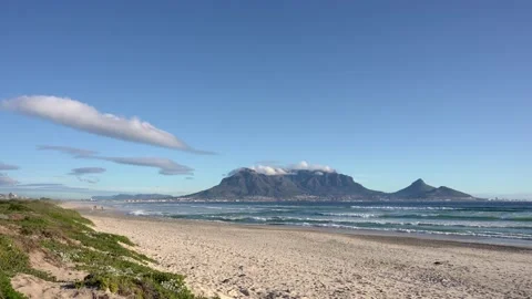 Cape Town and Table Mountain View. Stock Footage 211819597