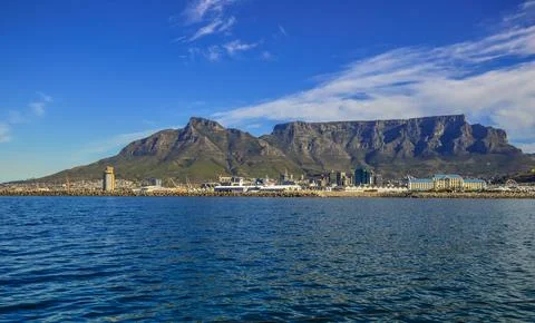 Cape town and table mountain in South Africa Stock Photos