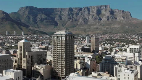 Cape Town City with table mountain Stock-Footage 136218945