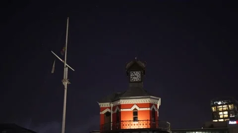 Cape Town Clock Hyperlapse Boomerang Stock Footage 230485838