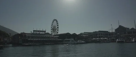 Cape Town Docks vue on the High Wheels - UHD Prores 422 Stock Footage 104029988