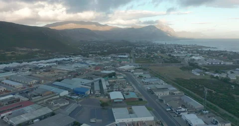 Cape Town Flying Over Buildings at Sunset. Drone Footage, South Africa. Stock-Footage 155708993