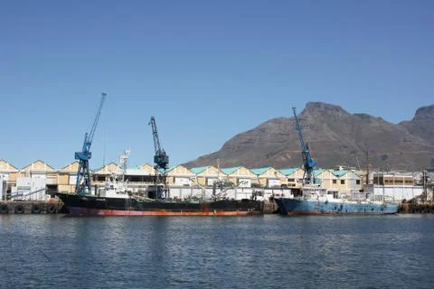 Cape town harbor Stock Photos
