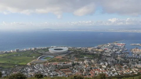 Cape Town Landscape Stock Footage 97689871
