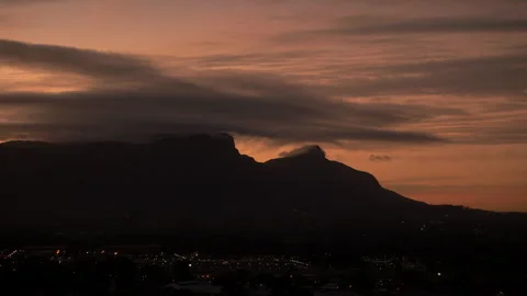 Cape Town Mountain Time Lapse Stock Footage 229310693