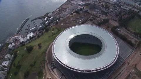 Cape Town stadium and Table Mountain Video stock 50261194