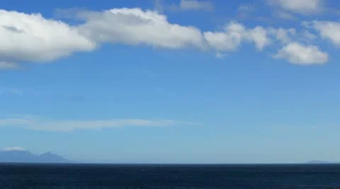 Cape Town, Table Mountain from False Bay Stock Footage 10734598