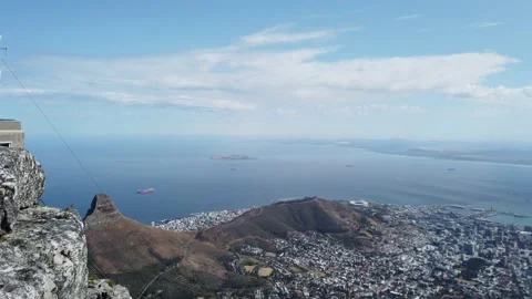 Cape Town from Table Mountain Stock Footage 150407981