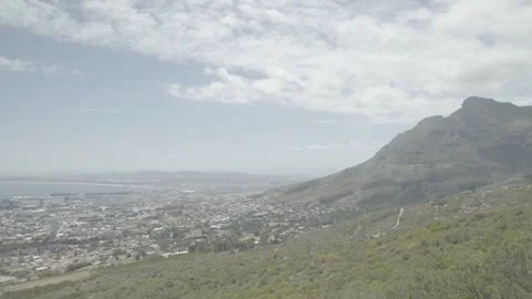 Cape Town from Table Mountain Stock Footage 158678491