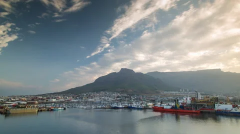 Cape town time lapse Stock Footage 61955718