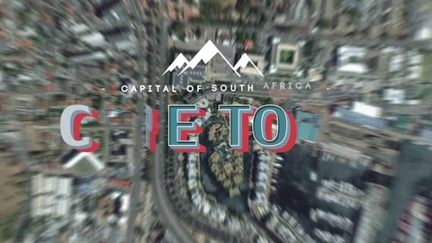 Cape Town On The World Map Stock Footage 72143229